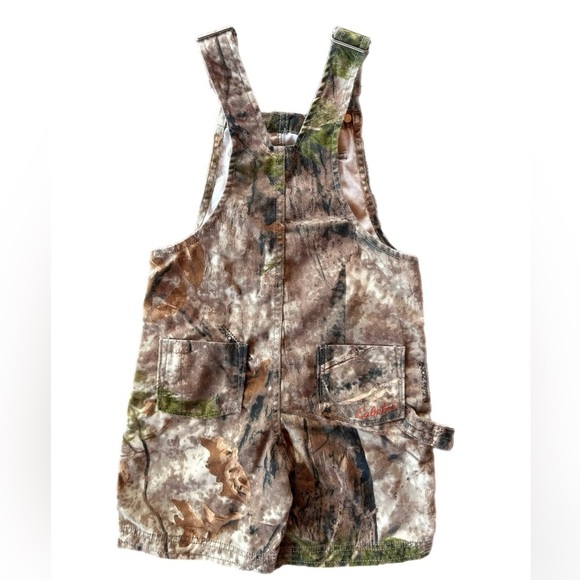 Cabela’s 4T Boys Camo Overall Shorts Jumpsuit - Picture 4 of 7